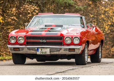 Prag, Czech Republic, 04.09.2018, Chevrolet Chevelle SS Convertible