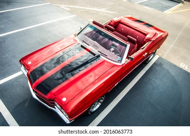 Prag, Czech Republic, 04.09.2018, Chevrolet Chevelle SS Convertible