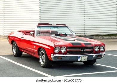 Prag, Czech Republic, 04.09.2018, Chevrolet Chevelle SS Convertible