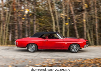 Prag, Czech Republic, 04.09.2018, Chevrolet Chevelle SS Convertible