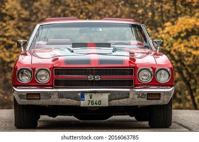 Prag, Czech Republic, 04.09.2018, Chevrolet Chevelle SS Convertible