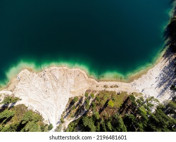 Pragser Lake from above, Italy