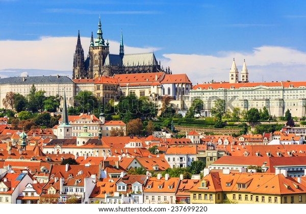 Prague Castle Cathedral St Vitus New Stock Photo Edit Now