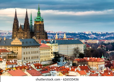 Prague Castle Complex Gothic St Vitus Stock Photo (Edit Now) 626533436