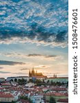 The Prague Castle complex, the largest ancient castle in the world and the most visited tourist attractions in Prague, Czech Republic.