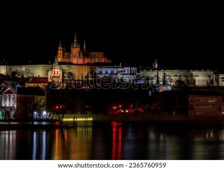 Similar – Prag bei Nacht Fluss