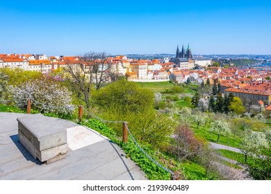 Prague Castle On Sunny Spring Day