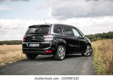 PRAGUE, THE CZECH REPUBLIC, 22. 6. 2021: Black Citroen C4 Picasso