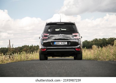 PRAGUE, THE CZECH REPUBLIC, 22. 6. 2021: Black Citroen C4 Picasso