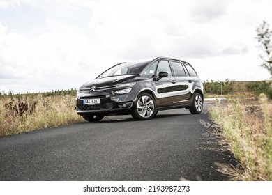 PRAGUE, THE CZECH REPUBLIC, 22. 6. 2021: Black Citroen C4 Picasso