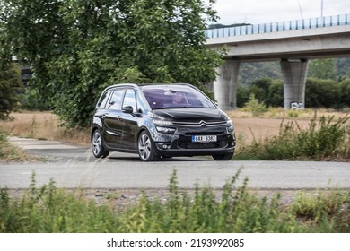 PRAGUE, THE CZECH REPUBLIC, 22. 6. 2021: Black Citroen C4 Picasso