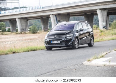 PRAGUE, THE CZECH REPUBLIC, 22. 6. 2021: Black Citroen C4 Picasso