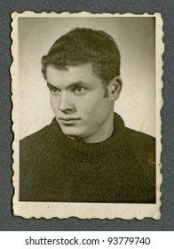 PRAGUE , CZECH REPUBLIC , CIRCA 1950 - An unidentified young man - Portrait