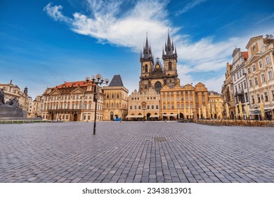 Prague Czech Republic, city skyline at Prague old town square, Czechia - Shutterstock ID 2343813901