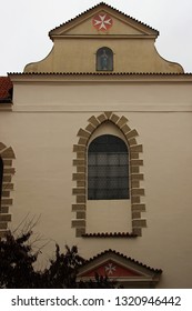  Prague, Czech Republic, January 2015. The Building Of The Maltese Order Hospital In The Old City. 
