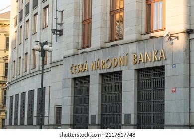 Prague, Czech Republic - July 22, 2020: Czech National Bank, CNB, Česká národní banka, the central bank and financial market supervisor in the Czech Republic