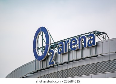 PRAGUE, CZECH REPUBLIC - MAY 24, 2015: O2 Arena is one of the most modern European multi-function arenas. It annually welcomes over 600,000 visitors with capacity of 18000 seats.