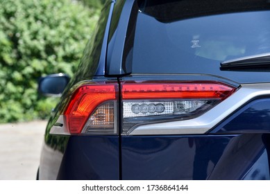 Prague, Czechia, 06-04-2019, Toyota RAV4. Taillight. - Shutterstock ID 1736864144