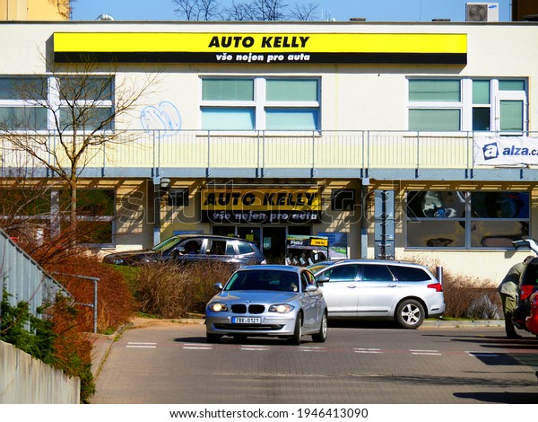 PRAGUE, CZECHIA - A local branch of
automotive spare parts and service chain, Mar 30,
2021