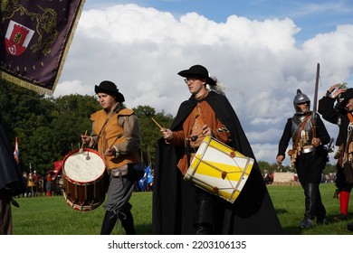 Prague, Czechia - September 17, 2022: Battle Of White Mountain (Bitva Na Bílé Hoře) Historical Reenactment