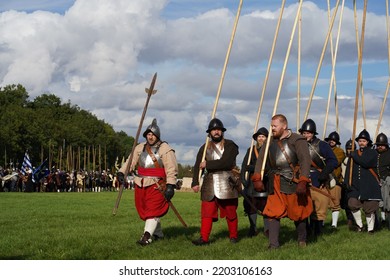 Prague, Czechia - September 17, 2022: Battle Of White Mountain (Bitva Na Bílé Hoře) Historical Reenactment