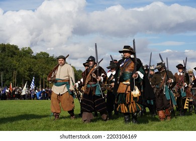 Prague, Czechia - September 17, 2022: Battle Of White Mountain (Bitva Na Bílé Hoře) Historical Reenactment