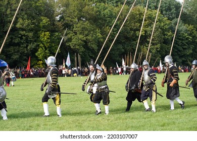 Prague, Czechia - September 17, 2022: Battle Of White Mountain (Bitva Na Bílé Hoře) Historical Reenactment