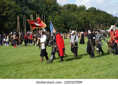 Prague, Czechia - September 17, 2022: Battle Of White Mountain (Bitva Na Bílé Hoře) Historical Reenactment