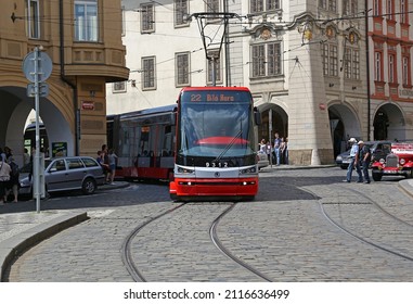 Prague - May 21, 2016: Tram 