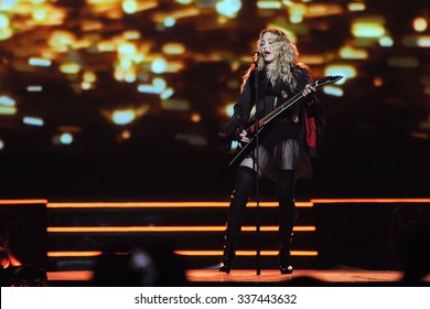 PRAGUE - NOVEMBER 7: Famous Pop Singer Madonna During Her Performance In Prague, Czech Republic, November 7, 2015.