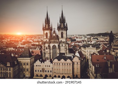 Prague, Old Town Hall In Czech Republic