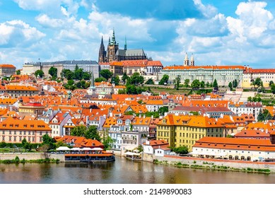 Prague Panorama with Prague Castle - Shutterstock ID 2149890083