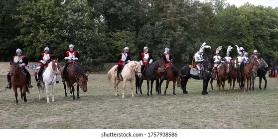 Prague - September 22, 2018: Reconstruction Of The Battle Of White Mountain In 1620. The Twelve Horsemen.