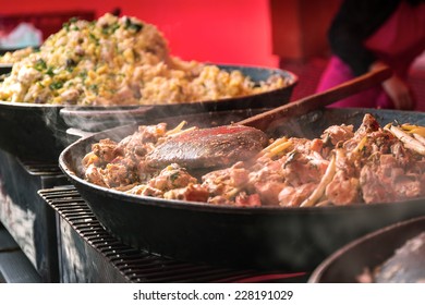 Prague Street Food - Steamed Meat And Vegetables, Czech Republic