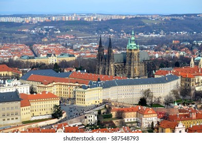 Prague's Castle From Petrin Hill