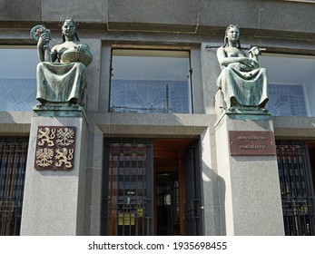 Praha, Czech Republic - September 14 2020: Ministry Of Agriculture Government Building With Administration Of Agriculture, Water Management, The Food Industry And Forest Management