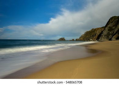 Praia da Adraga is a North Atlantic beach in Portugal, near to the town of Almocageme, Sintra.