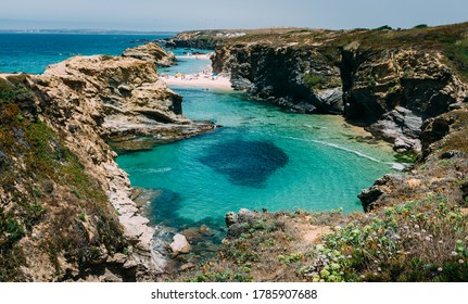 Praia da Samoqueira. Samoqueira Beach, near Porto Covo, Alentejo Region, Portugal - Shutterstock ID 1785907688