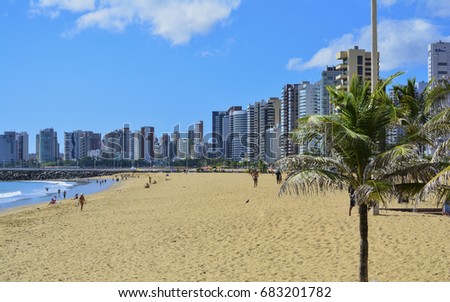 Praia de Iracema Beach, Fortaleza, northeastern Brazil
