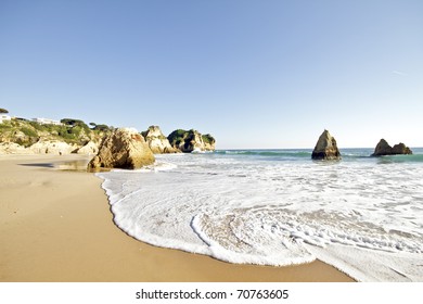 Praia Tres Irmaos In Alvor Portugal