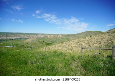 Prairie Field Meets Badlands In Southern Alberta