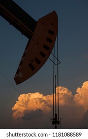 Prairie Storm Clouds Saskatchewan Oil Pump Jack