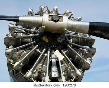 Pratt Whitney Nine Cylinder Radial Engine Stock Photo 1200278 ...