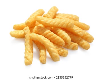 Prawn Crackers Isolated On White Background Stock Photo 2135852799 ...