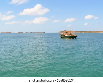 Prawn Trawler In The Gulf Of Carpentaria, Australia