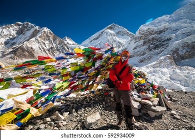 Pray flags in Everest base camp