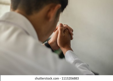Pray to God with our faith. And I trust God with love. - Shutterstock ID 1115206883