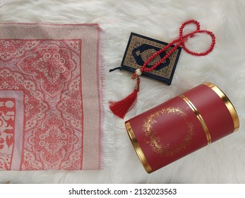 Prayer Mat And Muslim Rosary Beads