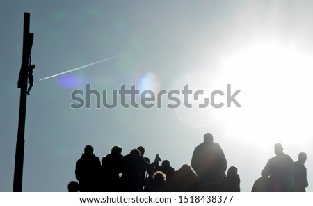 Similar – Image, Stock Photo sun worshippers Physics