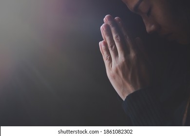 Praying Hands Faith Religion Belief God Stock Photo 1815128564 ...